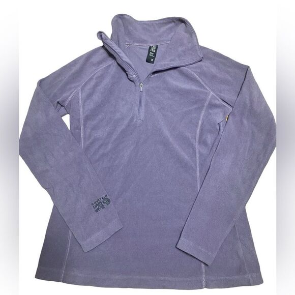 Mountain Hardwear Wm’s Sz Med Dusty Liliac Quarter Zip Fleece Pullover Jacket - Picture 1 of 6